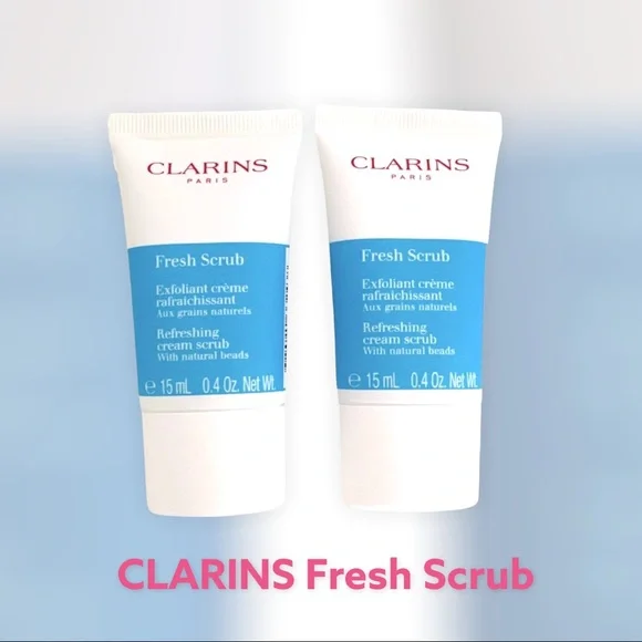 Clarins Fresh Scrub — Refreshing Cream Scrub with Natural Beads (Set of 2) - Picture 3 of 7